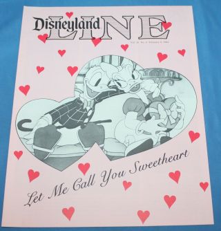 Disneyland Line Vol 16 No.  6 February 9,  1984 Cast Member Item