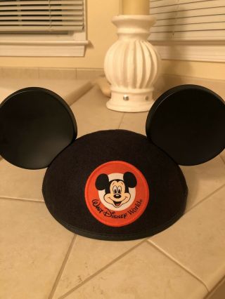 Walt Disney World Mickey Mouse Ears Hat Classic Black Park Souvenir Adult