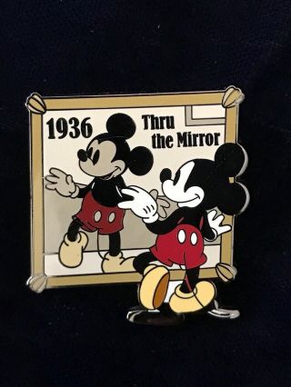 Disney 100 Years Of Dreams 83 Thru The Mirror Mickey Mouse Pin 1936 Cartoon 8354