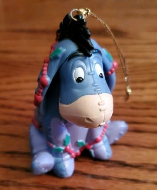 Adorable Disney Winnie The Pooh Eeyore Christmas Ornament 3 In