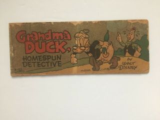 Grandma Duck " Homespun Detective " - 1950 Wheaties Comic Book By Walt Disney