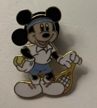 Disney World - Mickey Mouse - Playing Tennis Sports Pin