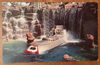 Disneyland Submarine Falls Nautilus Tomorrowland Wdp Postcard