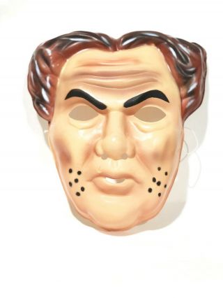 Disney Dick Tracy Flattop Forsythe Vtg Ben Cooper Halloween Mask 1990 Plastic