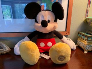 Walt Disney Mickey Mouse Plush Stuffed Toy Doll Disney Store Authentic