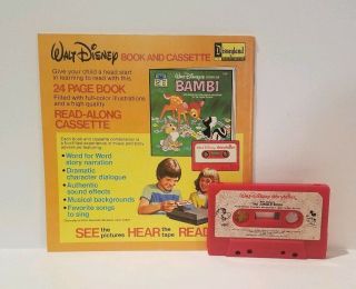Walt Disney ' s The Jungle Book Cassette Tape & Story Book Vintage 2