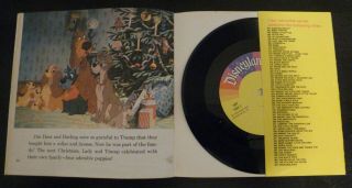 Vintage Walt Disney Lady and the Tramp Read - Along Book and Record (33 1/2 RPM) 3