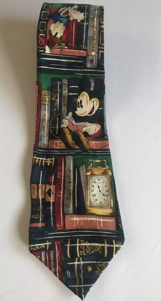 Disney Mickey & Co Atlas Design Goteborg Sweden 100 Silk Tie