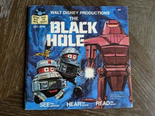 Vintage 1979 Walt Disney Productions The Black Hole Read Along Book And Record