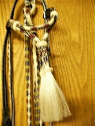 Extremely Old Authentic Made Montana Prison Hitched Horse Hair Bridle With Reins