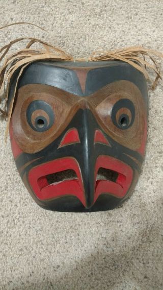 Northwest Coast Native Art First Nations Large Kwakiutl Owl Mask Sammy Dawson