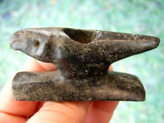 Museum Grade Tennessee Eagle Effigy Hopewell Platform Pipe With Arrowheads