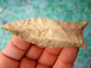 Fine 3 1/8 inch Kentucky Cumberland Point with DUAL s Arrowheads Artifacts 3