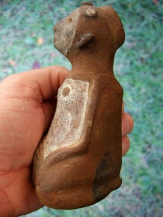 Rare Fine Museum Quality Arkansas Human Effigy Water Bottle With Arrowheads