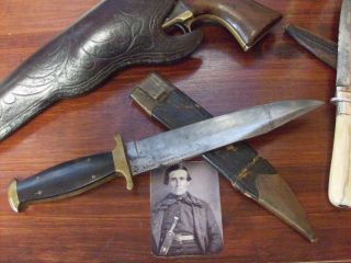 American Made Antique Bowie Knife - California Gold Rush - Chevalier - York