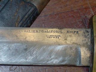 American made Antique Bowie knife - California gold rush - Chevalier - York 3