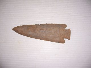 Native American Indian Artifact Hardin Barbed Point Arrowhead Parke Co.  In.