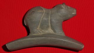 Authentic Rare Museum Piece Hopewell Bear Effigy Native American Artifact