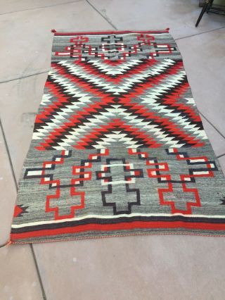 54/97 Inch Transitional Navajo Blanket Antique Rug