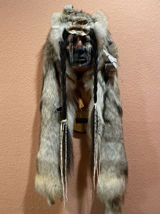 Dog Soldier,  Medicine Man Indian Masks By Cindy Jo Rare 307/500,  95/1000 Art