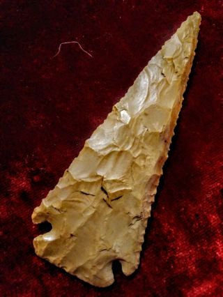 G10 3 1/4 " Micro Notch Kirk Point Arrowhead Pictured In Birth Of A Culture