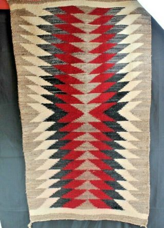 Navajo Rug Possibly Crystal Double Saddle Blanket 1920 