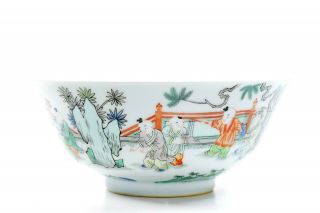 A Very Fine Chinese Famille Verte Porcelain Bowl 2