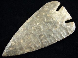 Fine Authentic 5 1/2 Inch Missouri Lost Lake Point With Indian Arrowheads