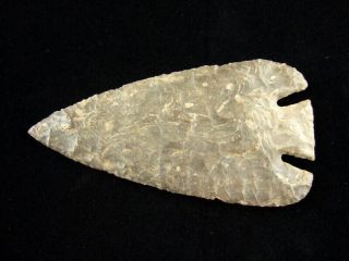 Fine Authentic 5 1/2 Inch Missouri Lost Lake Point With Indian Arrowheads 2