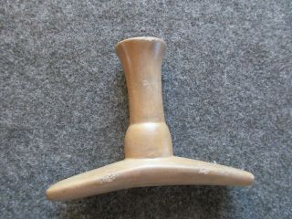 Hand Carved Stone Pipe Bowl,  Native American Ceremonial Platform Pipe,  Day N - 228