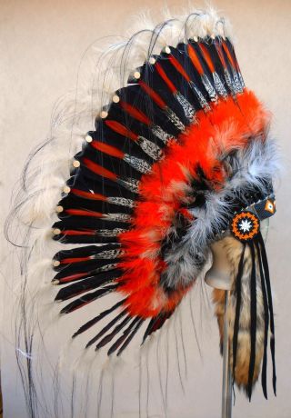 Native American Navajo Indian Headdress 36 