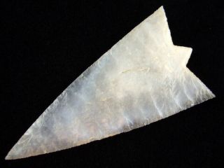 Fine Authentic 3 5/8 Inch Florida Hillsborough Point With Indian Arrowheads