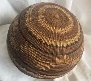 1900 Native American Yurok Hupa Indian Basket Hat Hoopa Pomo Salish