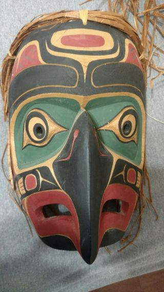 Northwest Coast Native Art Large Eagle Mask By Tom Patterson