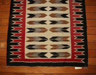 An Historic Authentic Navajo Pictorial Red Mesa Rug or Blanket 30 