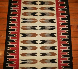 An Historic Authentic Navajo Pictorial Red Mesa Rug or Blanket 30 