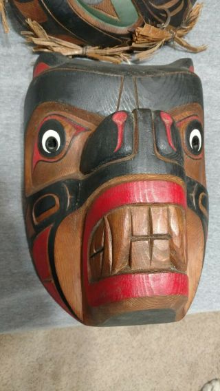 Northwest Coast Native Art Large Bear Mask