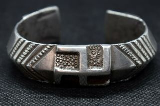 Old Navajo Coin Silver Ingot Bracelet