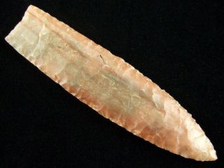 Fine Authentic 4 3/8 Inch Kentucky Clovis Point With Indian Arrowheads