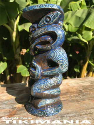 Crazy AL Tiki Tiko Mug AP Glaze ONE OF A KIND 2014 Maori design limited run 2