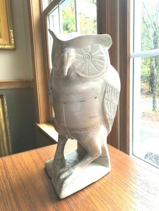 " Owl " Inuit Carving,  Marble 11 Inchs Tall