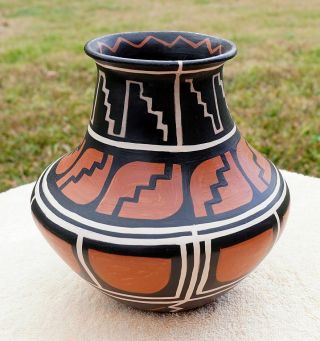 Robert Tenorio,  Santo Domingo (kewa) Pueblo: Stunning Large Polychrome Vase