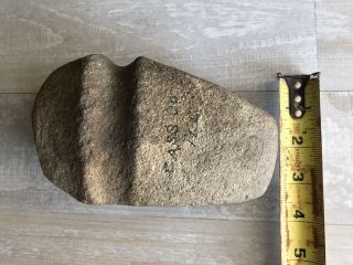 Native American Indian Grooved Stone Axe Head 7” In perfect Shape Cass Illinois 2