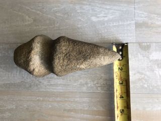 Native American Indian Grooved Stone Axe Head 7” In perfect Shape Cass Illinois 3