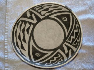 Anasazi Escavada Black On White Bowl