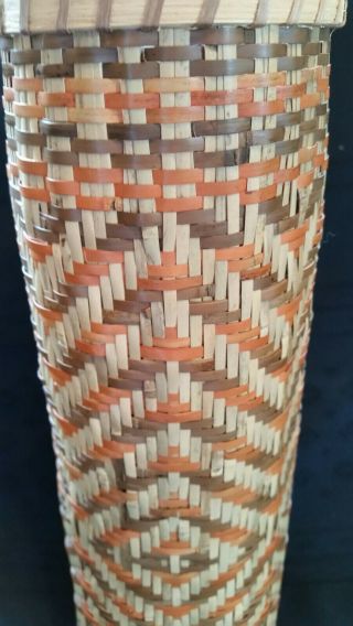 CHEROKEE RIVER CANE ARROW QUIVER BASKET BY LUCILLE LOSSIAH 3
