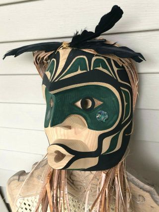 Northwest Coast Native Art Pitchwoman Dzunukwa Mask
