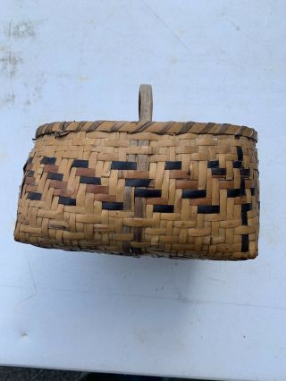 Early 20th Century Cherokee River Cane Basket