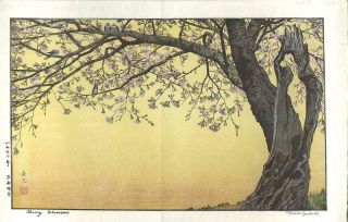 Yoshida Toshi - 017003 Sanbu Zaki - Japanese Traditional Woodblock Print