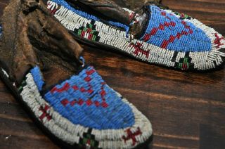 Native American,  Southwest,  Plains Indians,  Ca.  Late 18th - Early 19thc Moccasins